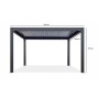 Пергола биоклиматическая моторизованная 3х3 м Pergola 120 Series TAG/SMP-CMP120-LED-3030