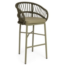Кресло барное плетеное с подушкой Odivelas 0665527 Кресло барное плетеное с подушкой Odivelas 0665527