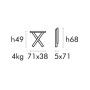 Столик металлический складной кофейный Small Table 199/SB/SmallTable71