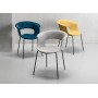 Кресло с обивкой Miss B Pop coated steel frame 005/2686VAM209