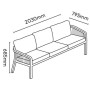 Комплект деревянной мебели Ravona KD TAG/RAVONA-KD/LOUNGE3