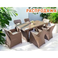 Комплект обеденной плетеной мебели Barcelona TAG/YQ-2017