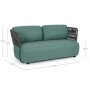 Диван плетеный с подушками Palmer 0663509