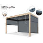 Пергола металлическая 3х4 м SKYPergs Plus TAG/SMP-SPP-EX-LED-3040-WE