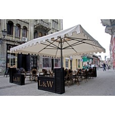 Зонт профессиональный телескопический 4х4 м Capri Dark 091/4040CATA1S