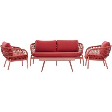 Комплект лаунж мебели Elba Rope 150/ELBAROPESET/RED