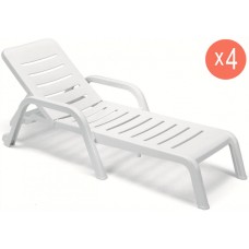 Шезлонг-лежак пластиковый Casablanca Sun-bed 005/1255-16/set4
