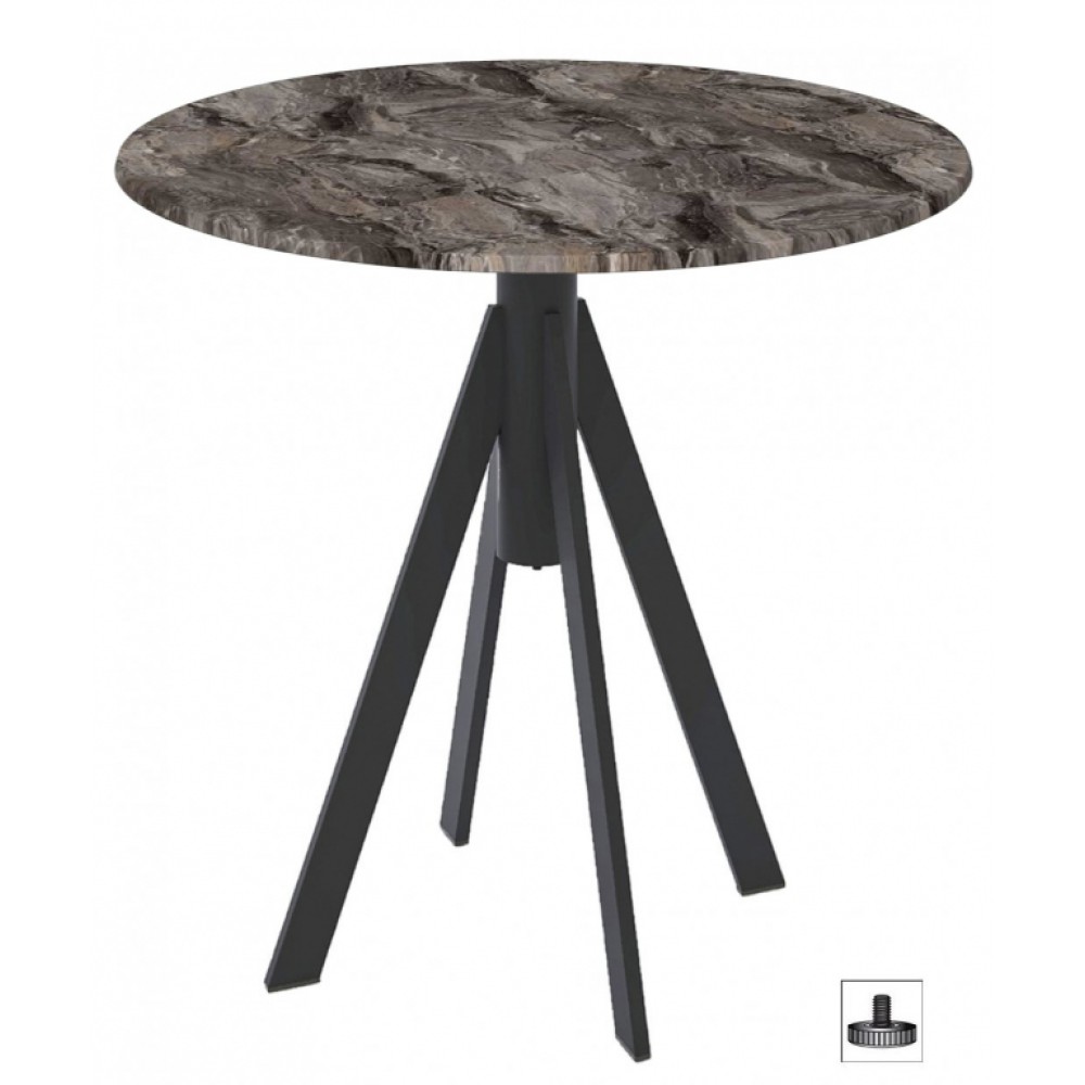 Стол обеденный Fuoz Werzalit Fantasy GEN/FL101/R9005-WERZ60-5716 Стол обеденный Fuoz Werzalit Fantasy GEN/FL101/R9005-WERZ60-5716