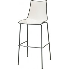 Стул барный пластиковый Zebra Bicolore 005/2560VA214