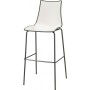 Стул барный пластиковый Zebra Bicolore 005/2560VA214