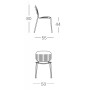 Стул металлический Si-Si Barcode 005/2508ZO