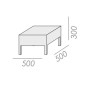 Столик плетеный журнальный Spring TAG/4075/table