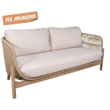 Диван деревянный плетеный двухместный Talara TAG/HUC25758-1