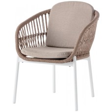 Кресло плетеное с подушками Elba 150/ELBA/WH