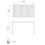 Стол пластиковый обеденный Cube 140x80 003/4775910000