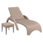 Шезлонг пластиковый с матрасом GS 1009 (Fiji) 234/GS1009/1/TAUPE
