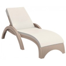 Шезлонг пластиковый с матрасом GS 1009 (Fiji) 234/GS1009/1/TAUPE