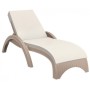 Шезлонг пластиковый с матрасом GS 1009 (Fiji) 234/GS1009/1/TAUPE