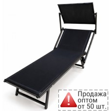 Шезлонг-лежак металлический 501 199/501/black