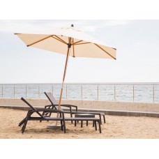 Шезлонг-лежак плетеный Stella Di Mare TAG/SDM/LET/BR