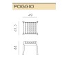 Табурет пластиковый Poggio 003/4004402000