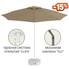 Зонт пляжный профессиональный Ø2.5 м Kiwi Clips 50-1011-25/TILT/W/2709/NO