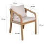 Кресло деревянное с подушками Rimini KD TAG/HUC25690KD/RIM/SINGLE