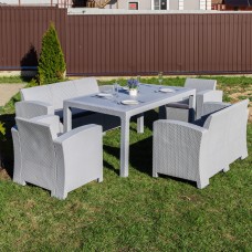 Обеденный комплект GRAND LANA LUX DINING L светло-серый