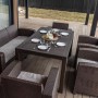 Обеденный комплект LANA LUX DINING L коричневый
