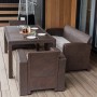 Обеденный комплект LANA LUX DINING S коричневый