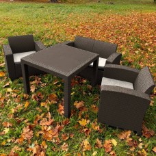 Комплект LANA LUX MINI DINING S коричневый