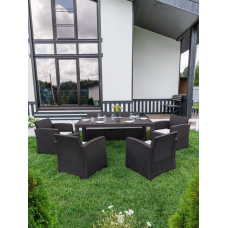 Комплект LANA DINING L коричневый
