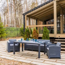 Обеденный комплект LANA LUX DINING S графитовый