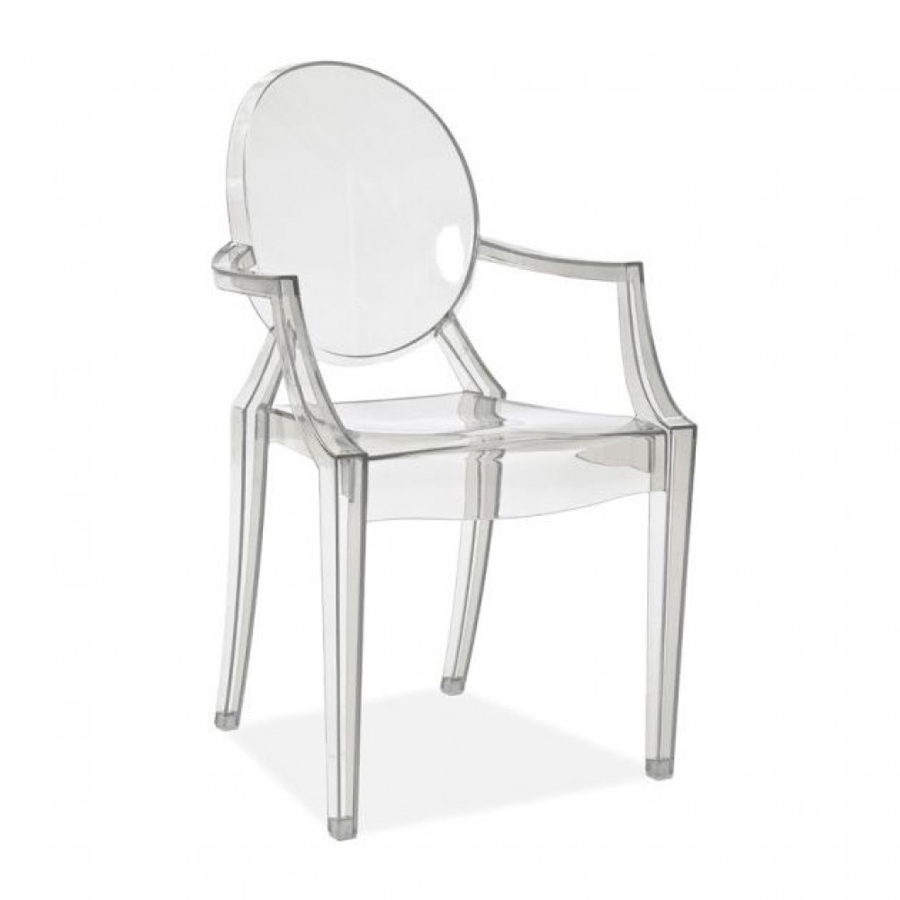 прозрачное кресло из пластика