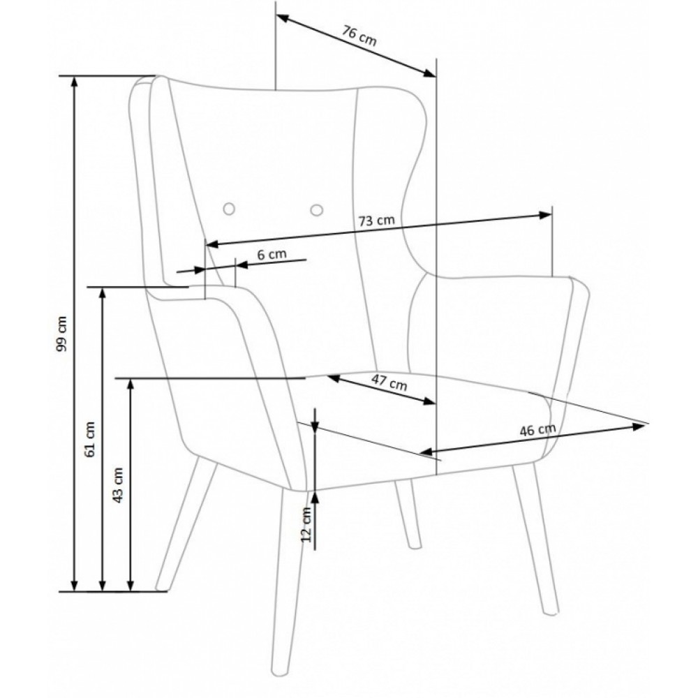размеры кресел для дома