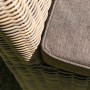 SYH1503W Кресло плетеное с подушкой MAGGIORE (МАДЖОРЕ) из искусственного ротанга, пшеничный меланж
