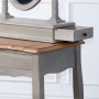 ST9321-GREY Стол туалетный с овальным зеркалом Belveder, серый