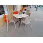 Пластиковый стол Sheffilton SHT-TU30/TT30 83/83 бежевый/коричневый