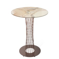 Стол барный Sheffilton SHT-TU3/H110/TT32 80 СТЕКЛО/МДФ
