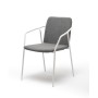 "Марокко" стул из текстилена nanotex, алюминиевый каркас, цвет серый