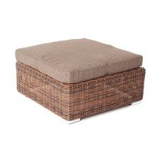 "Лунго" плетеная оттоманка с подушкой, цвет коричневый YH-S4019W-1 brown