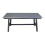 "Сан Ремо" стол обеденный из ДПК, каркас алюминиевый темно-серый