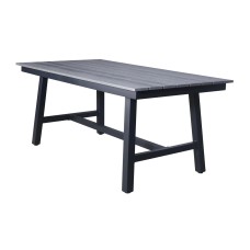  "Сан Ремо" стол обеденный из ДПК, каркас алюминиевый темно-серый GFS4762T grey