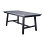 "Сан Ремо" стол обеденный из ДПК, каркас алюминиевый темно-серый
