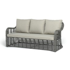  "Ницца" диван из искусственного ротанга трехместный, цвет серый YH-C3230W Grey