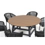 "Рио" обеденная группа на 6 персон, стол HPL "дуб", цвет темно-серый "Рио" обеденная группа на 6 персон, стол HPL "дуб", цвет темно-серый
