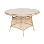 "Эспрессо" плетеный круглый стол, диаметр 118 см, цвет бежевый
