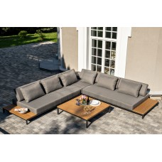 "Амальфия" трансформирующаяся лаунж-зона из алюминия, цвет графит