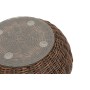 "Барселона" кофейный столик из искусственного ротанга, цвет коричневый