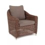 "Кон Панна" кресло из искусственного ротанга, цвет коричневый